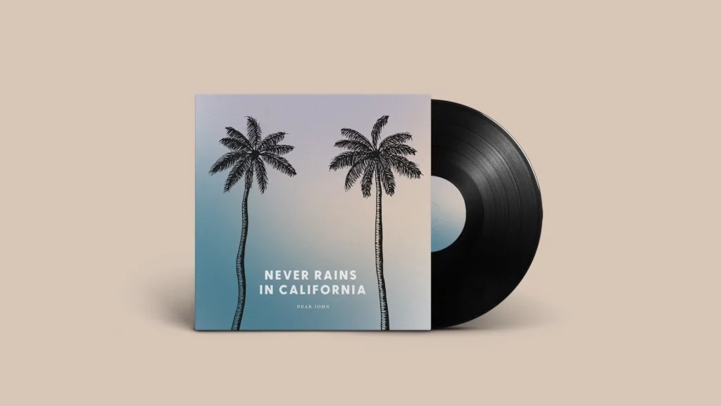 Cover Never Rains in California